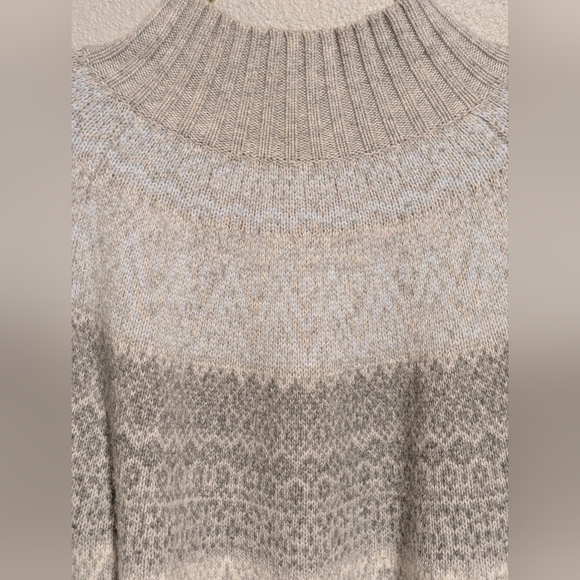 🐳 Vineyard Vines Fair Isle Mock Neck Merino Cashmere Blend Sweater - Size M - Picture 6 of 6